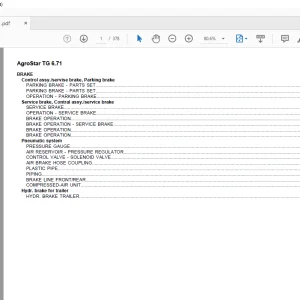 Deutz Fahr AgroStar TG 6.71 Parts Catalog Manual -  PDF DOWNLOAD