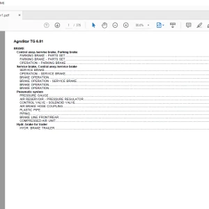 Deutz Fahr AgroStar TG 6.81 Parts Catalog Manual  - PDF DOWNLOAD