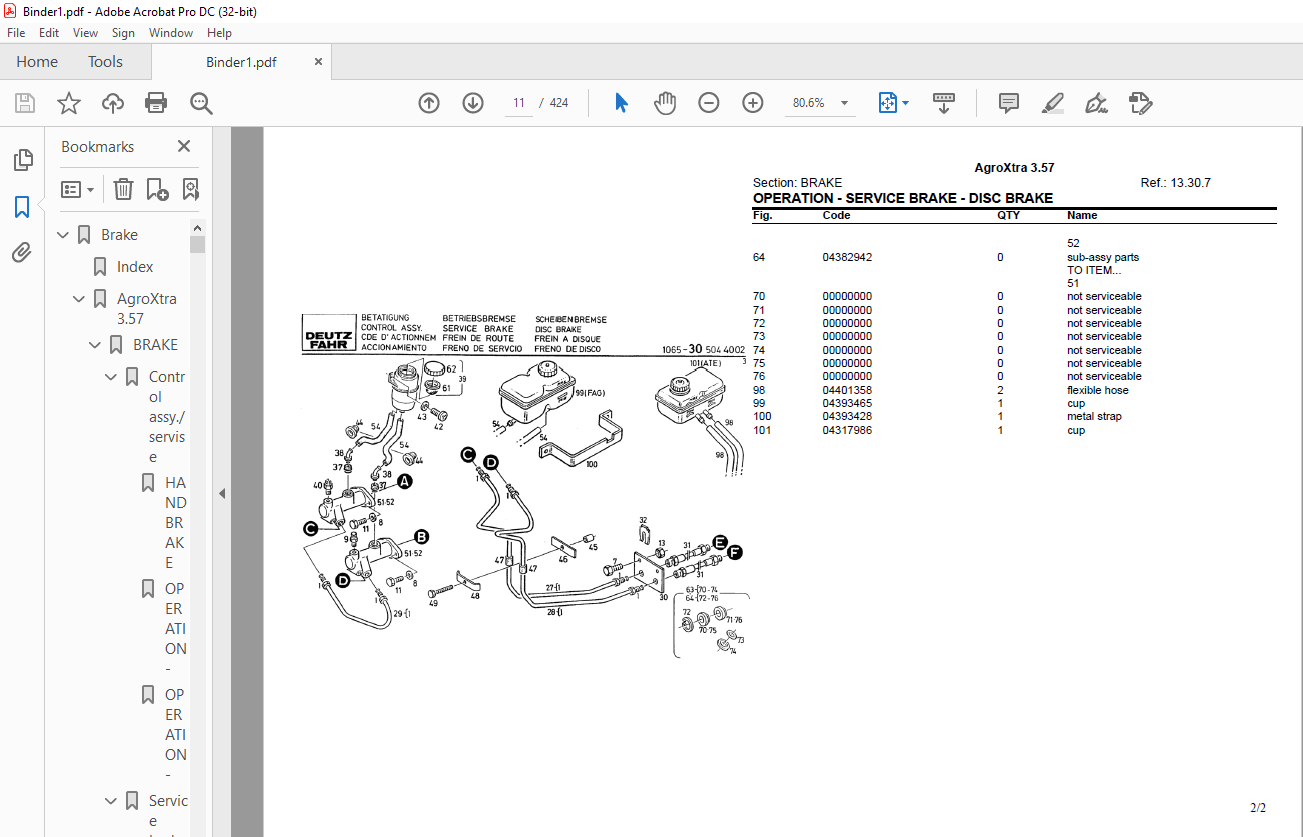 Deutz Fahr AgroXtra 3.57 Parts Catalog Manual - PDF DOWNLOAD ...