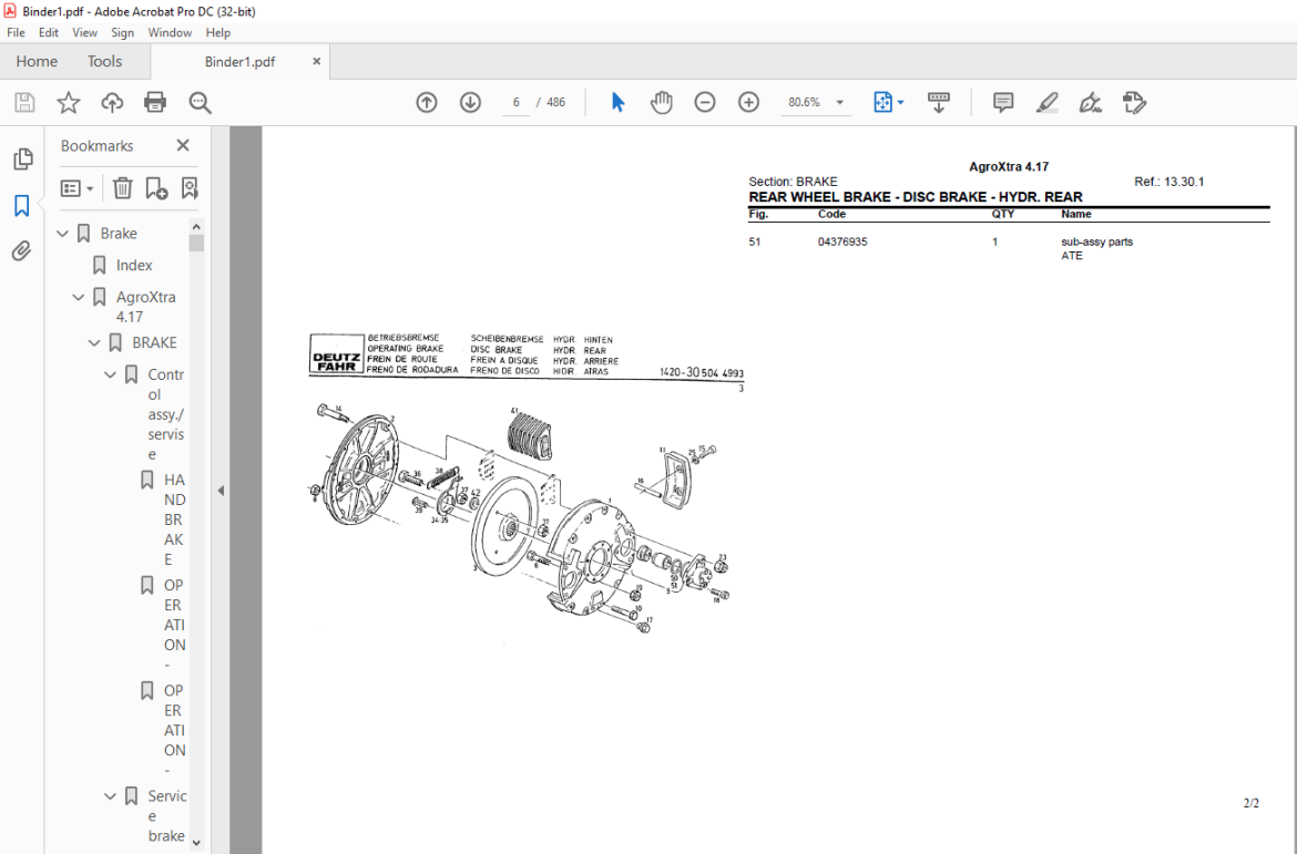 Deutz Fahr AgroXtra 4.17 Parts Catalog Manual - PDF DOWNLOAD ...