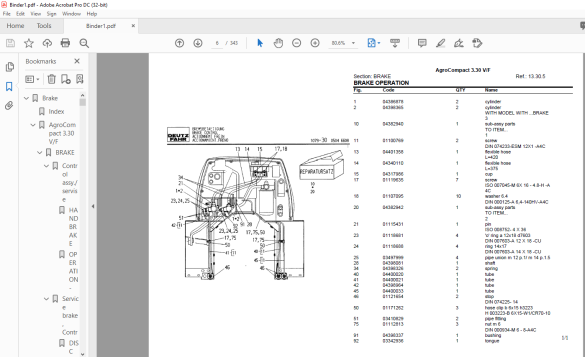 Deutz Fahr Agrocompact V F Parts Catalog Manual Pdf Download