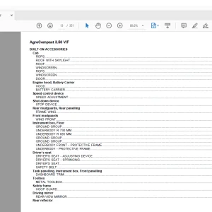 Deutz Fahr Agrocompact 3.50 VF Parts Catalog Manual - PDF DOWNLOAD