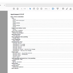 Deutz Fahr Agrocompact 3.70 V F Parts Catalog Manual - PDF DOWNLOAD