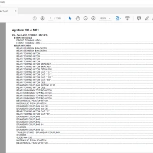 Deutz Fahr Agrofarm 100 after 5001 Parts Catalog Manual - PDF DOWNLOAD