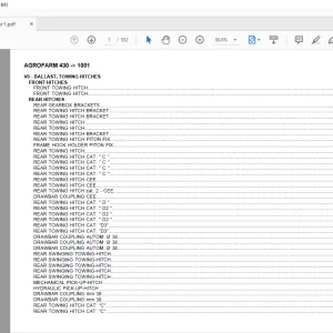 Deutz Fahr Agrofarm 430 After 1001 Parts Catalog Manual - PDF DOWNLOAD
