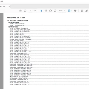 Deutz Fahr Agrofarm 430 After 5001 Parts Catalog Manual - PDF DOWNLOAD