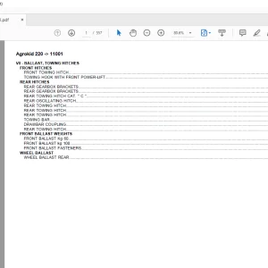 Deutz Fahr Agrokid 220 After 11001 Parts Catalog Manual - PDF DOWNLOAD