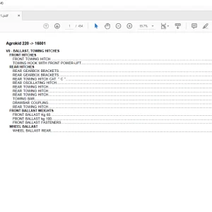 Deutz Fahr Agrokid 220 After 16001 Parts Catalog Manual - PDF DOWNLOAD