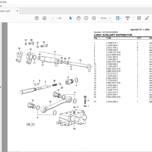 Deutz Fahr Agrokid 35 After 2001 Parts Catalog Manual - PDF DOWNLOAD