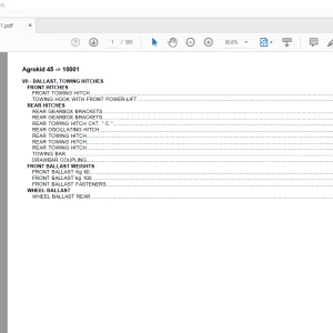Deutz Fahr Agrokid 45 After 10001 Parts Catalog Manual - PDF DOWNLOAD