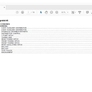 Deutz Fahr Agrokid 45 Parts Catalog Manual - PDF DOWNLOAD