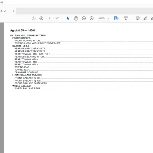 Deutz Fahr Agrokid 55 After 10001 Parts Catalog Manual - PDF DOWNLOAD