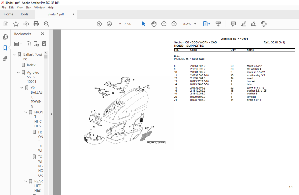 Deutz Fahr Agrokid 55 After 10001 Parts Catalog Manual - PDF DOWNLOAD ...