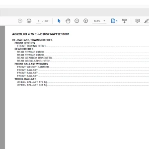 Deutz Fahr Agrolux 4.75 E after D10S714WT1E10001 Parts Catalog Manual - PDF DOWNLOAD