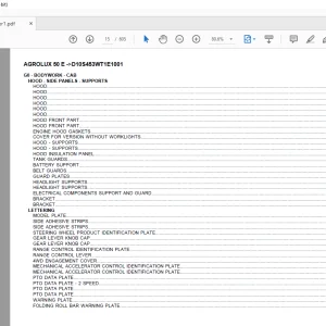 Deutz Fahr Agrolux 50 E After D10S453WT1E1001 Parts Catalog Manual - PDF DOWNLOAD