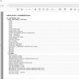 Deutz Fahr Agrolux 60 E After D10S553WTE1001 Parts Catalog Manual - PDF DOWNLOAD