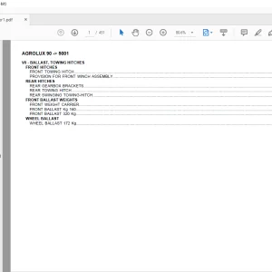 Deutz Fahr Agrolux 90 After 5001 Parts Catalog Manual - PDF DOWNLOAD