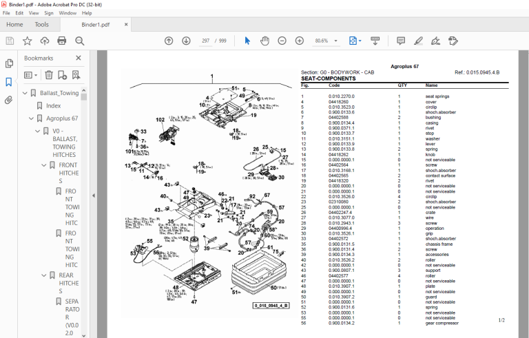 Deutz Fahr Agroplus 67 Parts Catalog Manual - PDF DOWNLOAD ...