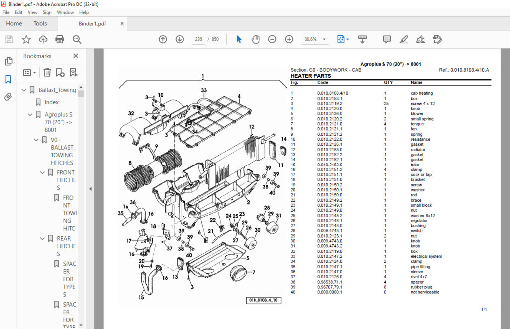 Deutz Fahr Agroplus S After Parts Catalog Manual Pdf Download Heydownloads