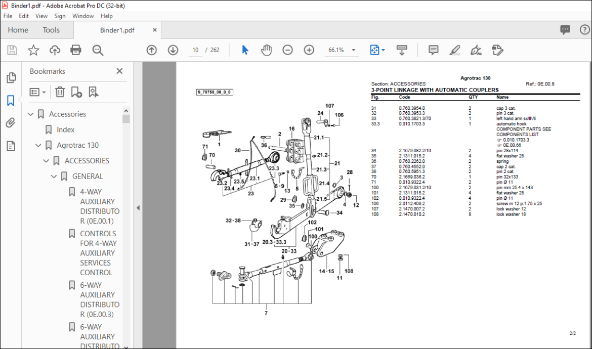 Deutz Fahr Agrotrac 130 Parts Catalog Manual - PDF DOWNLOAD ...