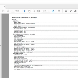 Deutz Fahr Agrotron 100 After 8009 2000 After 8010 2000 Parts Catalog Manual - PDF DOWNLOAD