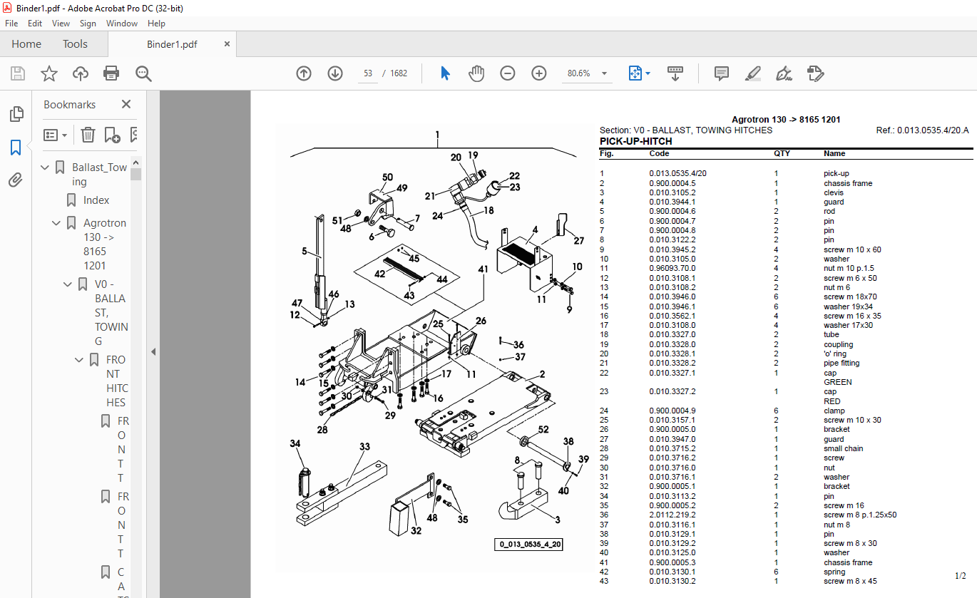 Deutz Fahr Agrotron 130 After 8165 1201 Parts Catalog Manual - PDF ...