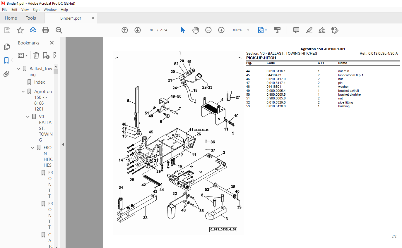 Deutz Fahr Agrotron 150 After 8166 1201 Parts Catalog Manual - PDF ...