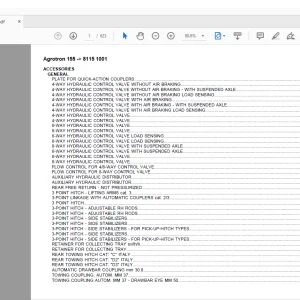 Deutz Fahr Agrotron 155 after 8115 1001 Parts Catalog Manual - PDF DOWNLOAD