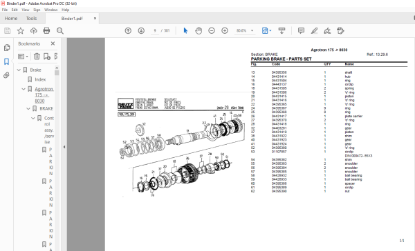 Deutz Fahr Agrotron 175 after 8030 Parts Catalog Manual - PDF DOWNLOAD ...