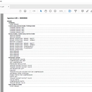 Deutz Fahr Agrotron 4.85 after 8005/8006 Parts Catalog Manual -  PDF DOWNLOAD