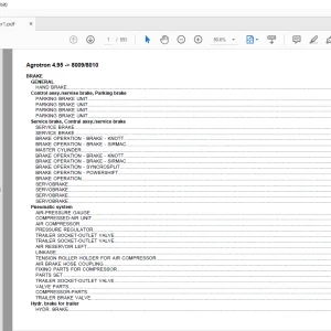 Deutz Fahr Agrotron 4.95 after 8009 8010 Parts Catalog Manual - PDF DOWNLOAD