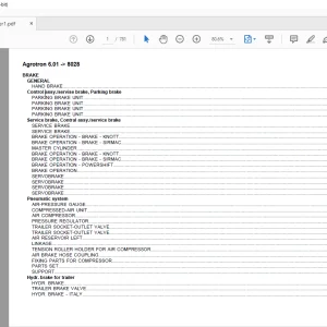 Deutz Fahr Agrotron 6.01 after 8028 Parts Catalog Manual - PDF DOWNLOAD