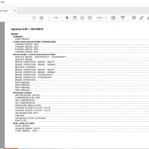 Deutz Fahr Agrotron 6.05 after 8013 8014 Parts Catalog Manual - PDF DOWNLOAD