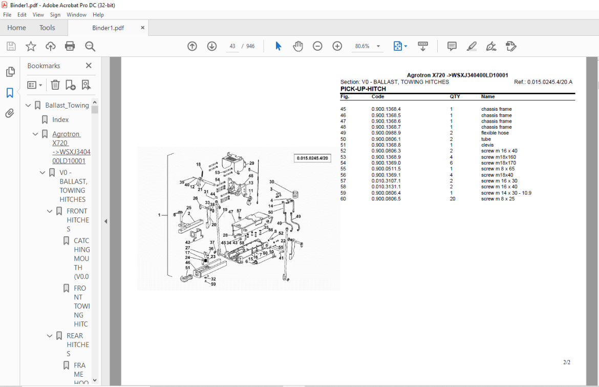 Deutz Fahr Agrotron X720 After WSXJ340400LD10001 Parts Manual - PDF ...