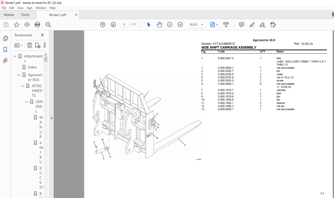 Deutz Fahr Agrovector 40.8 Parts Catalog Manual - PDF DOWNLOAD ...