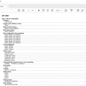 Deutz Fahr D07 4807 Parts Catalog Manual - PDF DOWNLOAD