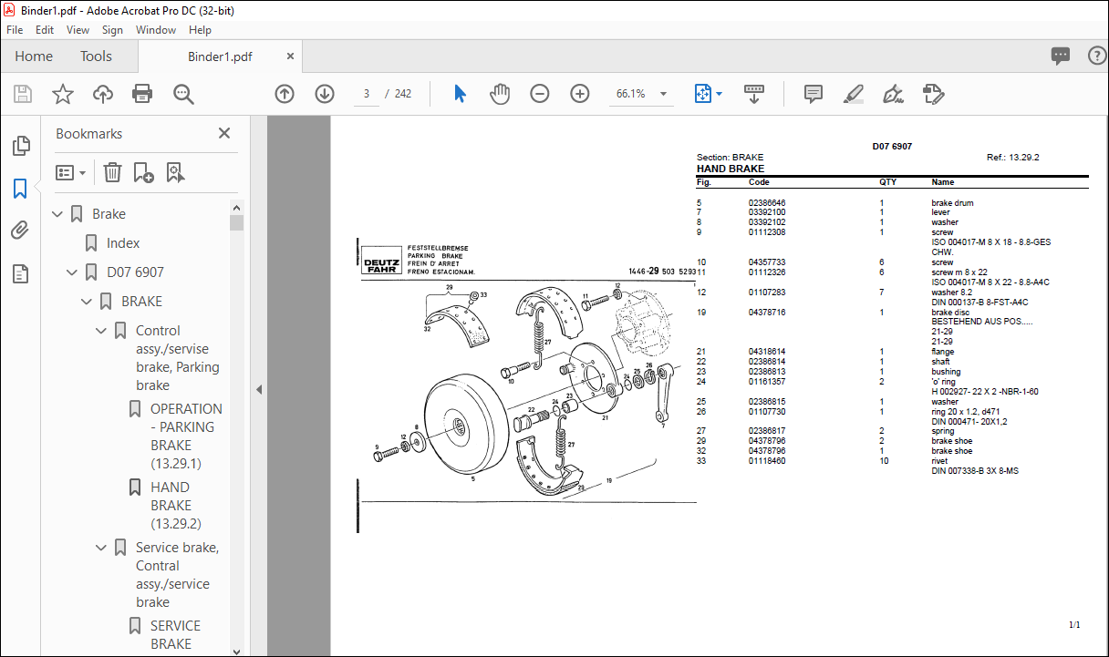 Deutz Fahr D07 6907 Parts Catalog Manual - PDF DOWNLOAD - HeyDownloads ...