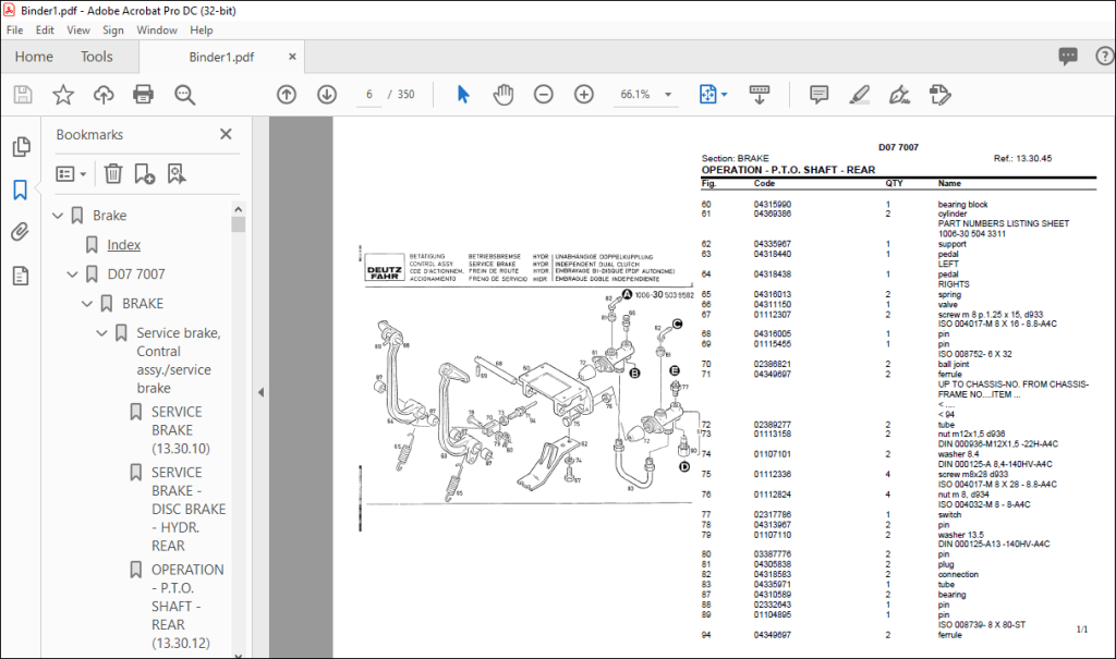 Deutz Fahr D07 7007 Parts Catalog Manual - PDF DOWNLOAD - HeyDownloads ...