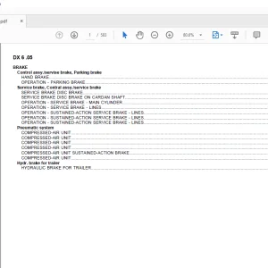 Deutz Fahr DX 6.05 Parts Catalog Manual - PDF DOWNLOAD