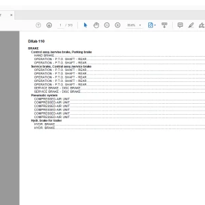 Deutz Fahr DXab 110 Parts Catalog Manual - PDF DOWNLOAD