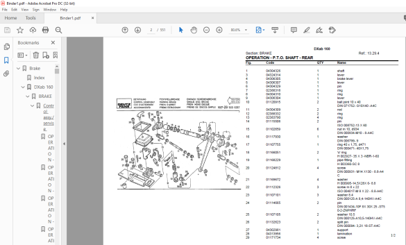 Deutz Fahr DXab 160 Parts Catalog Manual - PDF DOWNLOAD - HeyDownloads ...