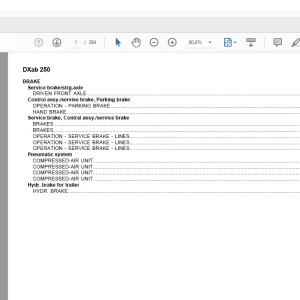 Deutz Fahr DXab 250 Parts Catalog Manual - PDF DOWNLOAD