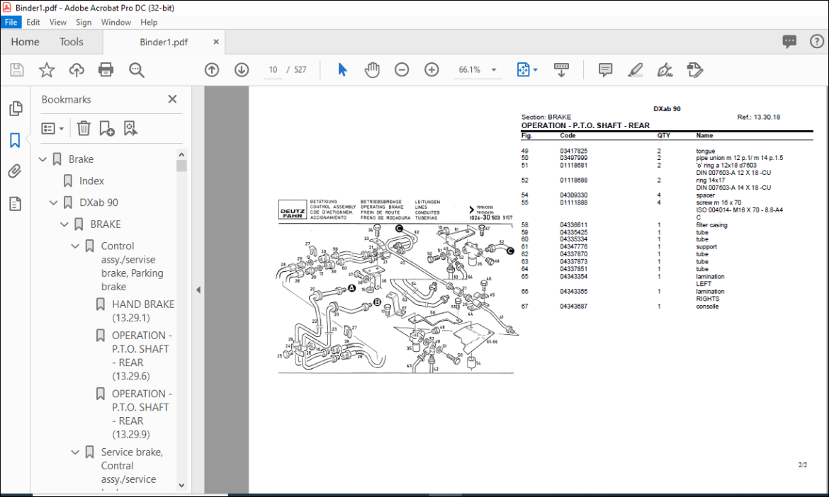 Deutz Fahr DXab 90 Parts Catalog Manual - PDF DOWNLOAD - HeyDownloads ...