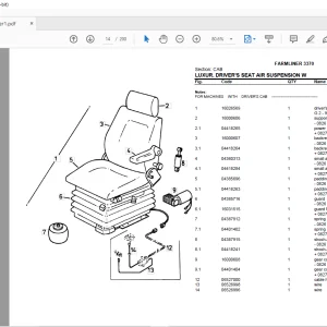 Deutz Fahr Farmliner 3370 Parts Catalog Manual - PDF DOWNLOAD