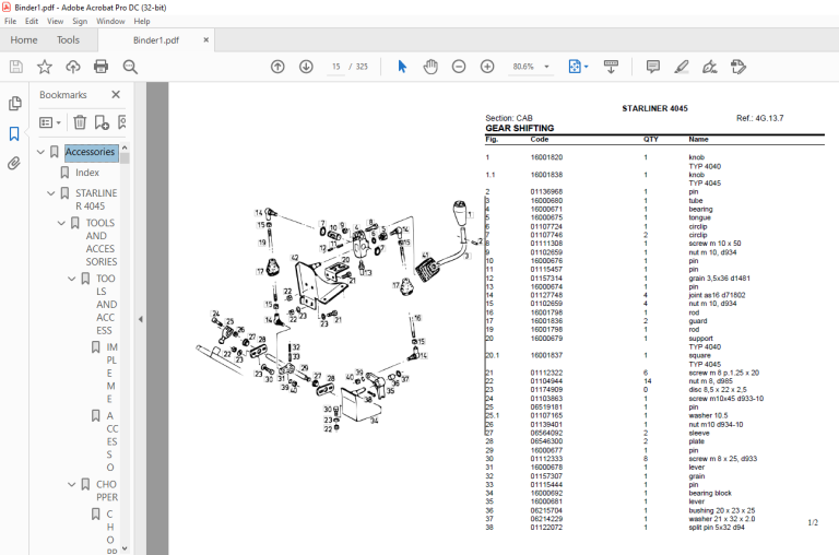 Deutz Fahr STARLINER 4045 Parts Catalog Manual - PDF DOWNLOAD ...