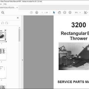 GEHL BT3200, Rectangular Bale Thrower Parts Manual (904783A) - PDF DOWNLOAD