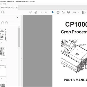GEHL CP1000, Crop Processor Parts Manual(908029A) - PDF DOWNLOAD