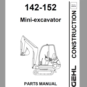 GEHL Heavy Equipment Excavator 2022 Parts Manual COMPLETE SET - PDF DOWNLOAD
