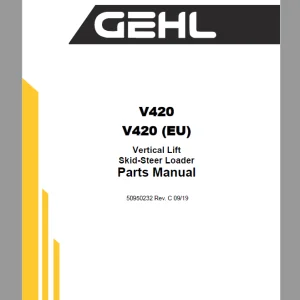 GEHL Heavy Equipment Skid Steer Loader 2022 PDF Parts Manual COMPLETE SET - DOWNLOAD