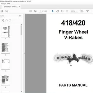 GEHL WR418, WR420 Parts Manual(909818A) - PDF DOWNLOAD